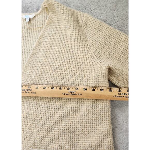 Time & Tru Oatmeal Long Oversized Boxy Cardigan Size Large - Picture 7 of 13